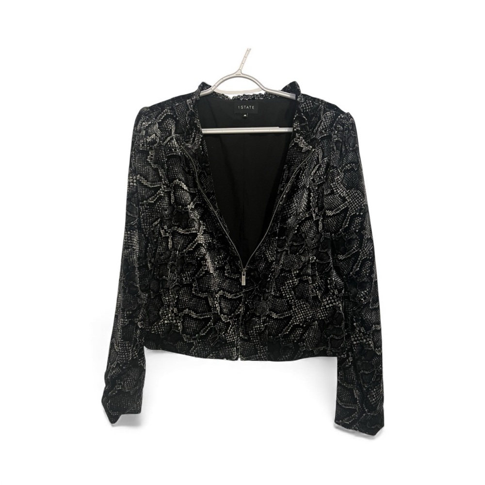 1. State Women's Black and Gray Zip Up Jacket